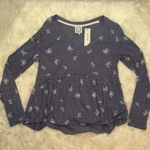 Light blue floral top